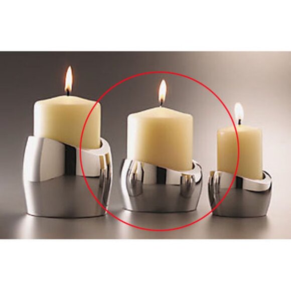 Nambe Studio Panza Pillar Candle Holder Candle Box Care Guide 1998 Fred Bould NM - Picture 7 of 13